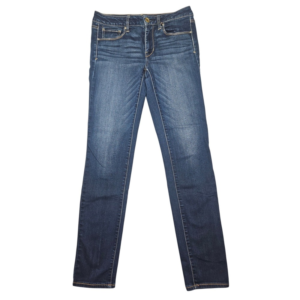 American Eagle Super Stretch Skinny Jeans Dark Wash Sz‎ 8 Long